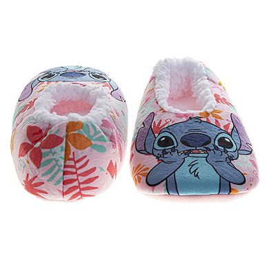 Disney Stitch Girls' Multicolor Plush Cozy Interior Slippers (Little Kid / Big Kid)