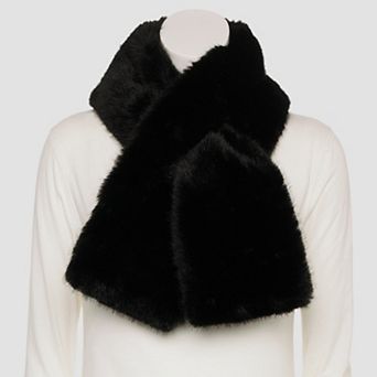 Women's LC Lauren Conrad Pull Through Faux Fur Muffler Scarf