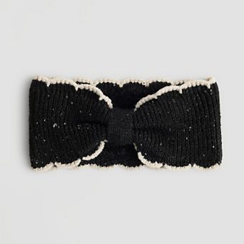Women's LC Lauren Conrad Contrast Scallop With Shine Headwrap