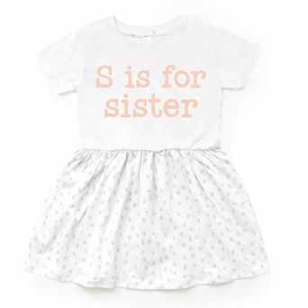 The Juniper Shop S Is For Sister Infant Dress