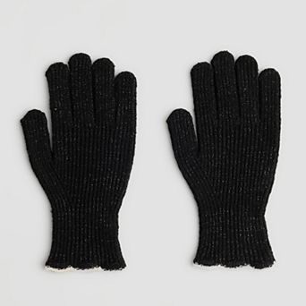 Women's LC Lauren Conrad Scalloped Edge Knit Gloves