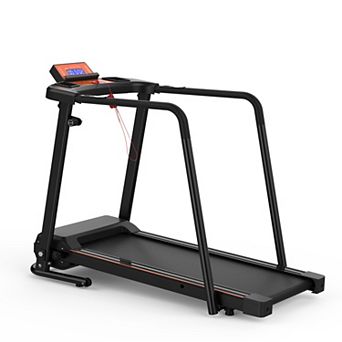 Merax Walking Treadmills for Home Extended Handrails for Recovery Fitness with Optional APP Control