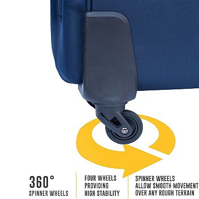 Merax Premium Softside Luggage with High Density Oxford Cloth & Silent 360° Spinner Wheels