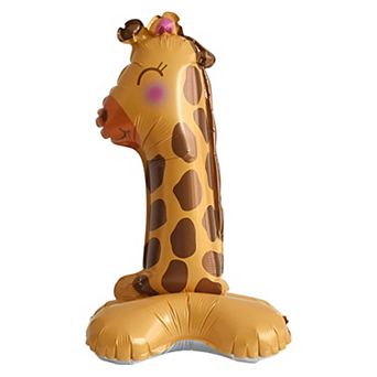 Standing Animal Print Foil Decoration for Party Colorful 1 pc
