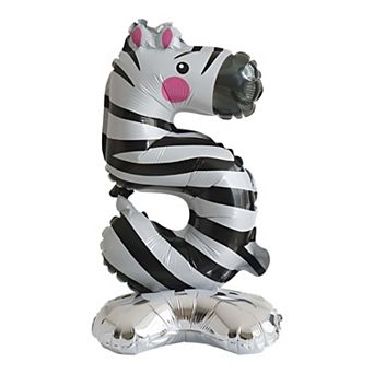 Standing Animal Print Foil Decoration for Party Colorful 1 pc