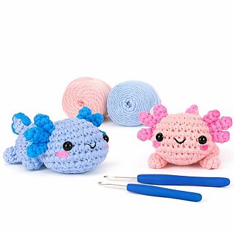 Beginner Crochet Kit with Step-by-Step Tutorials for Adults and Kids
