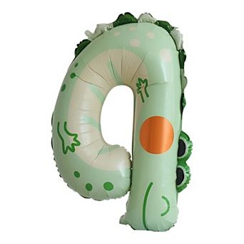 Animal Print Number Balloon for Party Colorful 1 pc