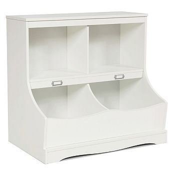Costway Children's Multi-Functional Bookcase Toy Storage Bin Kids Floor Cabinet