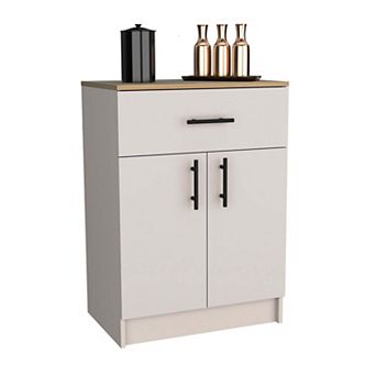Barbados Pantry Cabinet with Drawer, Two Interior Shelves and Two Doors