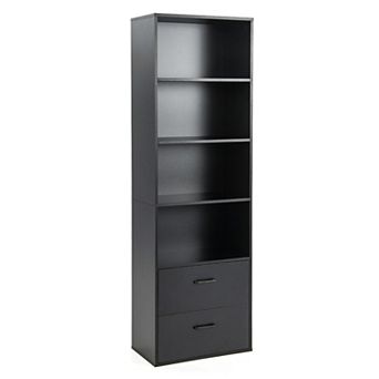Costway 6 tier Tall Bookshelf Freestanding Modern Bookcase Storage Cabinet