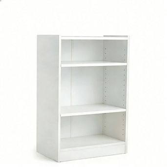 Costway 3 tier Bookcase Open Multipurpose Display Rack Cabinet with Adjustable Shelves