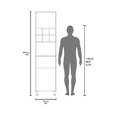 Ashford Kitchen Pantry, 2 Doors, 4 Legs, 8 Shelves