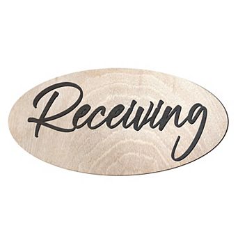 Receiving sign, Shipping and receiving, Business sign, Made from wood - 17"x8"