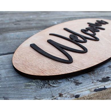 Parking sign, Business sign, Made from wood, Weather resistant - 17"x8"