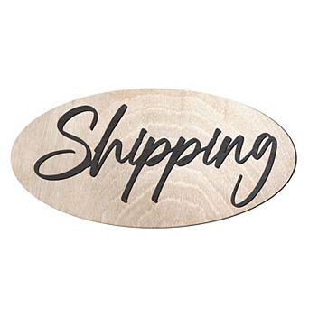 Shipping sign, Shipping and receiving, Business sign, Made from wood Sign - 17"x8"