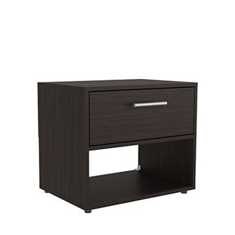 Noxen Nightstand, 1 Drawer, 1 Shelf, 4 Legs