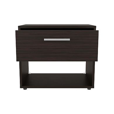 Noxen Nightstand, 1 Drawer, 1 Shelf, 4 Legs