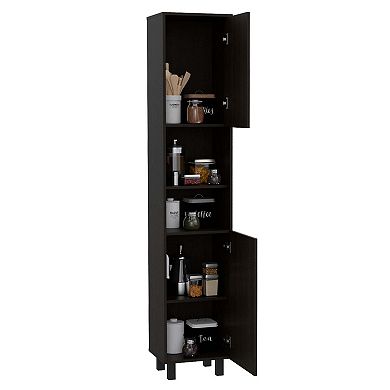 Ikaria Kitchen Pantry, Two Shelves, Three Interior, Shelves