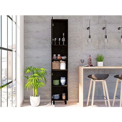 Ikaria Kitchen Pantry, Two Shelves, Three Interior, Shelves