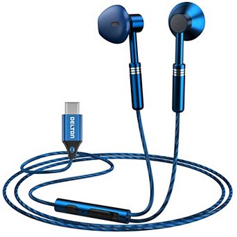 Delton 18EC USB-C Wired Computer Headset/Headphones with Microphone, Blue (DWH18ECBL)
