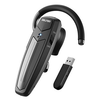 Delton 87X Wireless Single-Ear Bluetooth Computer Headset with Mic, Black
