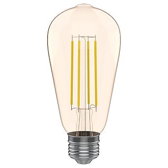 Viribright® ST19 LED Bulb, Filament, Amber, Vintage, Edision, Warm White 2200K