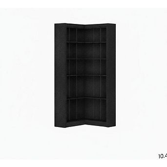 71.8'' Corner Bookshelf, 5 tier Wooden Bookcase w/Anti-Tipping Kit,L-Shaped Large Display Shelf
