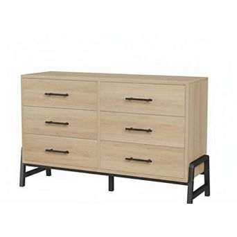 6 Dresser for Bedroom, 52 in Wide Drawer with Large Storage Space, Closet Storage Dresser Chest