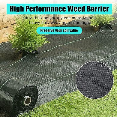 3ft x 300ft Premium Weed Barrier Landscape Fabric, Heavy Duty, Weed Control Fabric,High Permeability