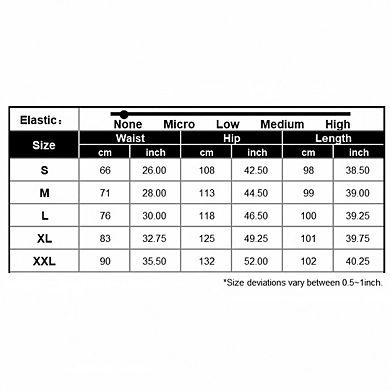 Womens High Waisted Baggy Drawstring Elastic Waisted Ankle Length Palazzo Casual Pants with Pockets