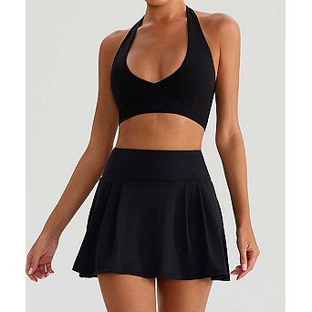 Women's High-Waisted Quick-Dry Skort for Sports