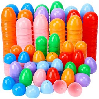 100-Pack Fillable Easter Eggs, Colorful Bright Plastic Easter Eggs Fillable
