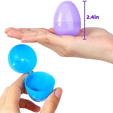 100-Pack Fillable Easter Eggs, Colorful Bright Plastic Easter Eggs Fillable