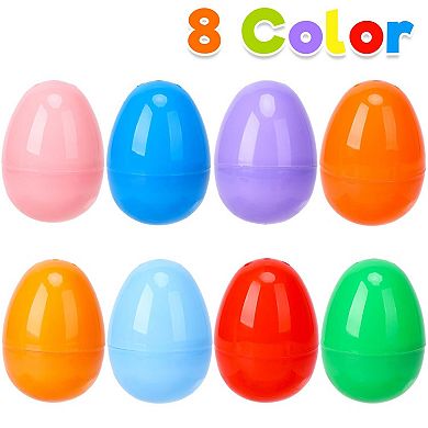 100-Pack Fillable Easter Eggs, Colorful Bright Plastic Easter Eggs Fillable