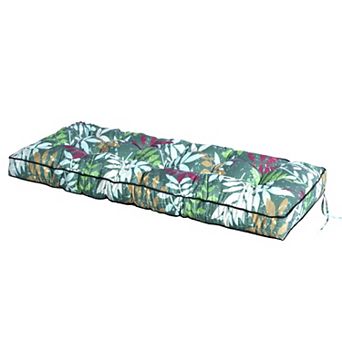 Outdoor Bench Cushions, Tufted 63" x 20" x 4" Patio Chair Cushion with Ties for Bench, Porch Swing