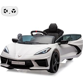 12V Kids Ride On Car Sports Licensed Corvette Electric Car Toy for Toddles with Remote Control