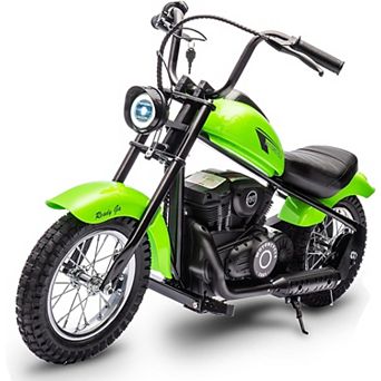 Electric Dirt Bike, 15 Mph & 150lb Max, 24V Ride On Toy for Big Kids w/Led Lights & Power