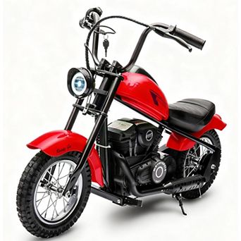 Electric Dirt Bike, 15 Mph & 150lb Max, 24V Ride On Toy for Big Kids w/Led Lights & Power