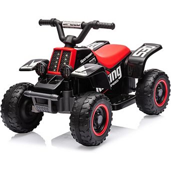 6V Electric ATV for Kids Ages 3+, 4-Wheeler Battery Powered Ride-on Toy with LED Lights, Music