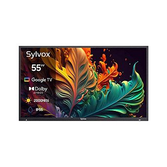 SYLVOX Pool Pro 2.0 Qled 4k Qled Outdoor Tv 2000 Nits Google Tv Dolby Atmos Ip55 Waterproof