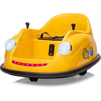 12V Kids Bumper Car with Remote Control, Electric Ride on Car for Toddlers with 360° Spin, Music