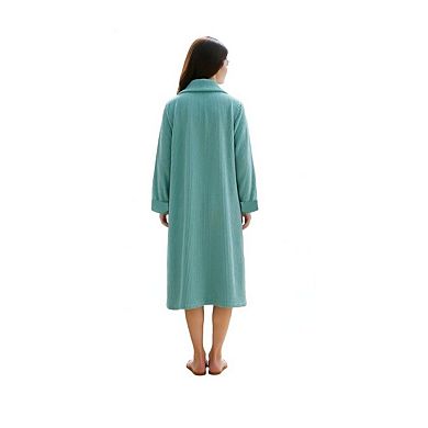 Loungees Plush Button Fleece Robe