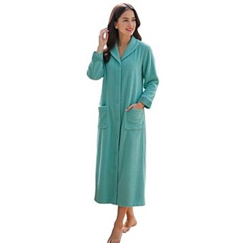 Loungees Plush Button Fleece Robe