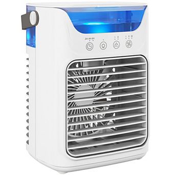 HOMCOM Portable Air Conditioner, 4-in-1 Mini Air Cooler with 3 Wind Speed