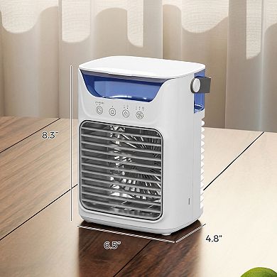 HOMCOM Portable Air Conditioner, 4-in-1 Mini Air Cooler with 3 Wind Speed