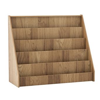 Costway 5 tier Kids Bookshelf with Anti-Tipping Device Kids-friendly Height for Bedroom