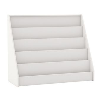 Costway 5 tier Kids Bookshelf with Anti-Tipping Device Kids-friendly Height for Bedroom