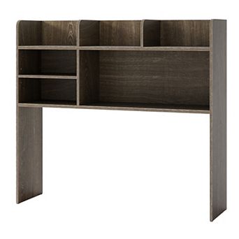Costway 3 tier Desktop Bookshelf with 6 Shelves Desk Organizer for Computer Desk Rustic
