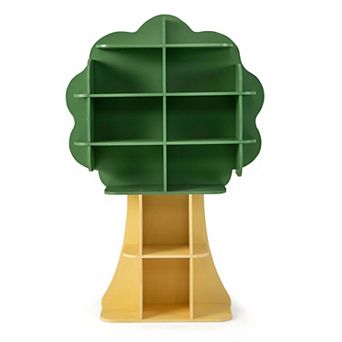 Costway Tree Bookcase Kids 6 tier Toy Storage Organizer with Open Storage Shelves