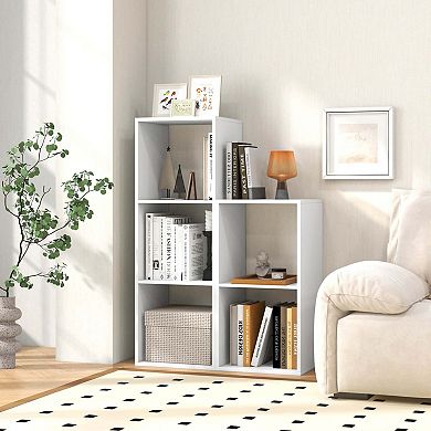 Costway 2-Cube Bookcase Open Back Bookshelf with Anti-tip Kit Modern Style Organizer